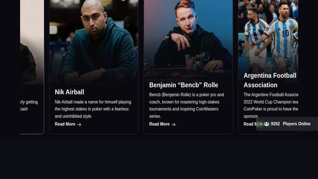 Coin Poker casino screenshot